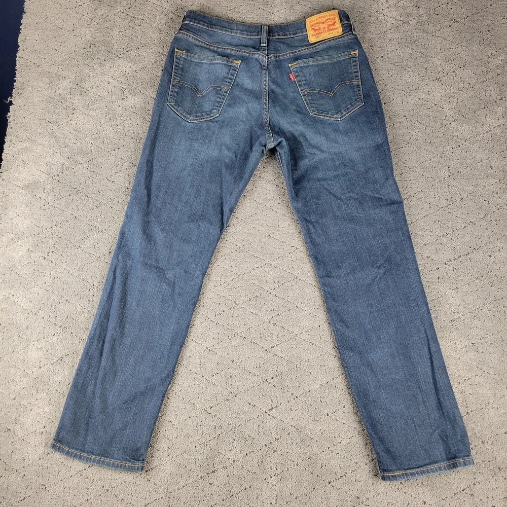 Levis 541 Jeans Mens 32x32 Blue Athletic Fit Taper Stretch Denim Whisker